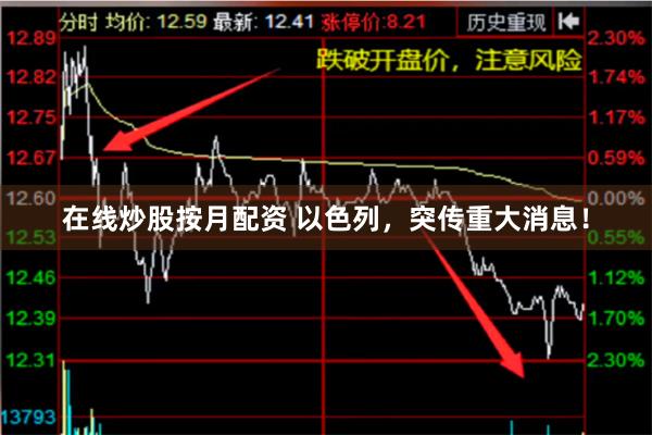 在线炒股按月配资 以色列，突传重大消息！