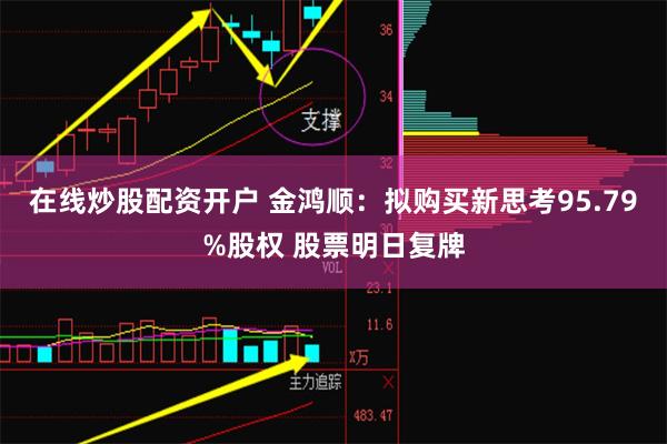 在线炒股配资开户 金鸿顺：拟购买新思考95.79%股权 股票明日复牌