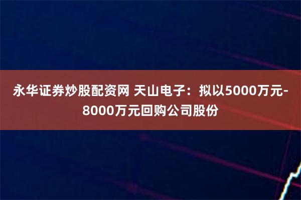 永华证券炒股配资网 天山电子：拟以5000万元-8000万元回购公司股份
