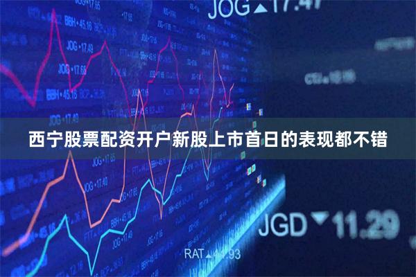 西宁股票配资开户新股上市首日的表现都不错